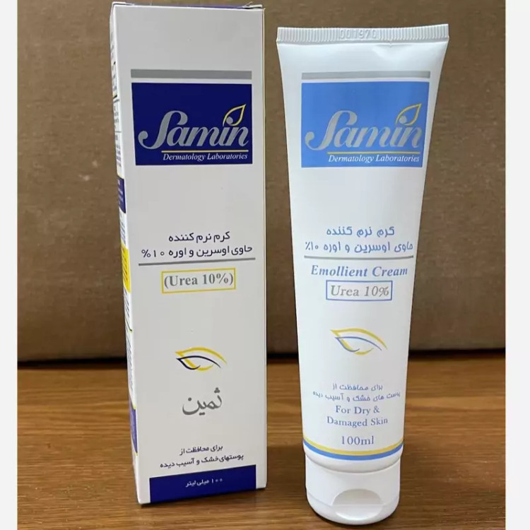 کرم نرم کننده حاوی اوره و اسرین مناسب پوست خشک و حساس ثمین