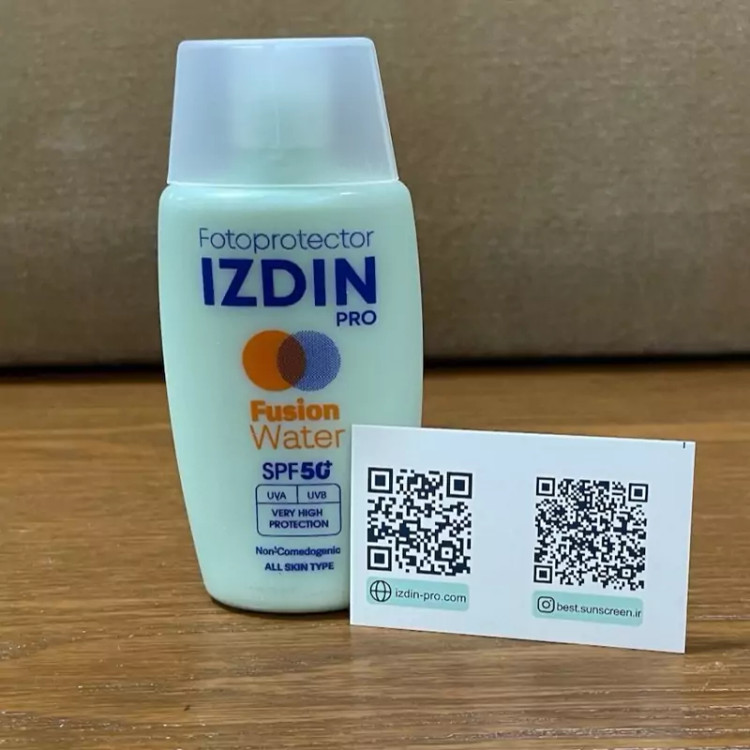 کرم ضدآفتاب فیوژن واتر spf50ایزدین